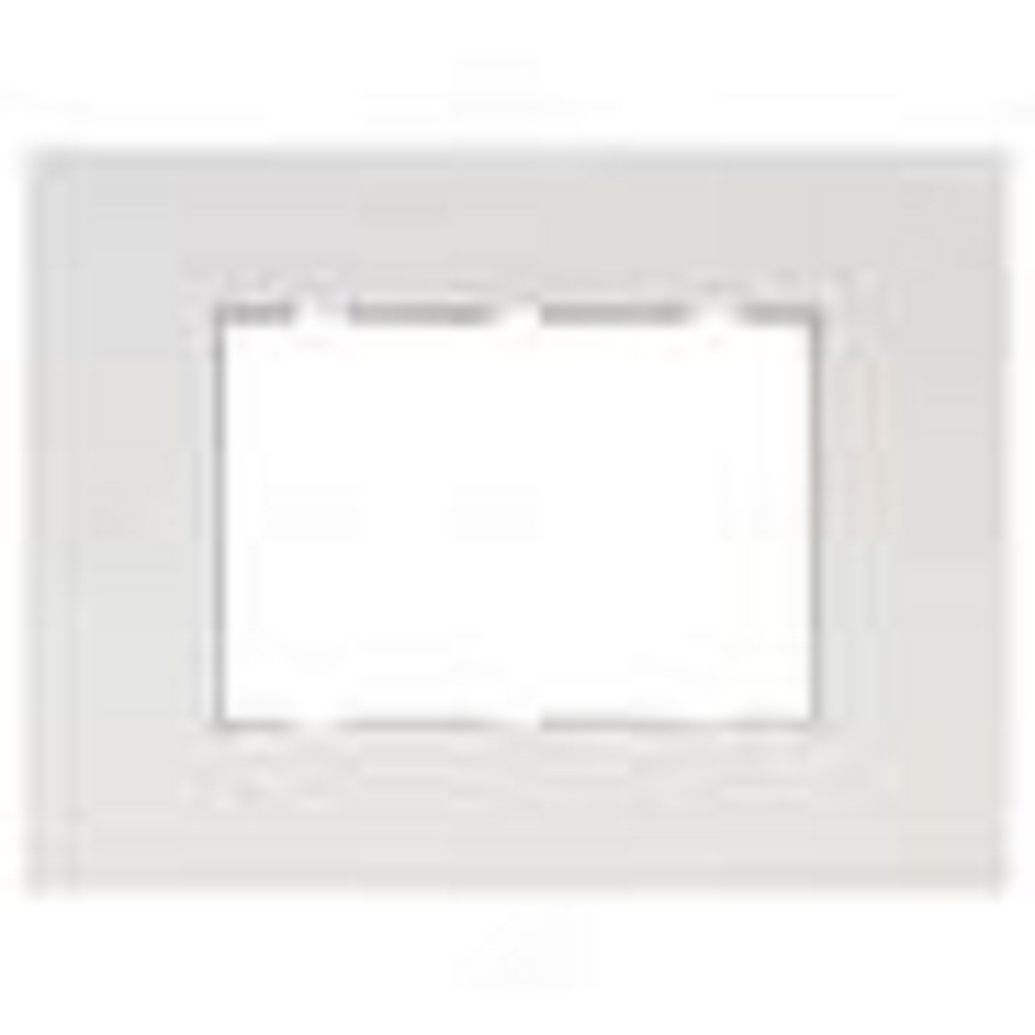 GreatWhite Fiana 3 Module Cover Plate with Base Frame - White